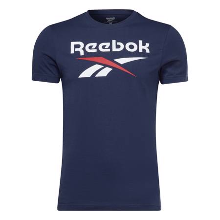 Reebok Identity Big Logo T-Shirt, Navy/White/Red 